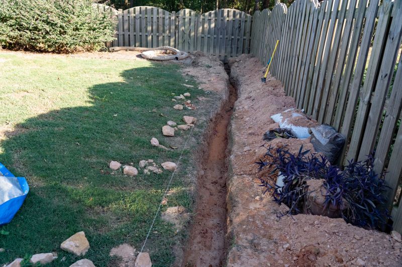 Excavation for French Drain